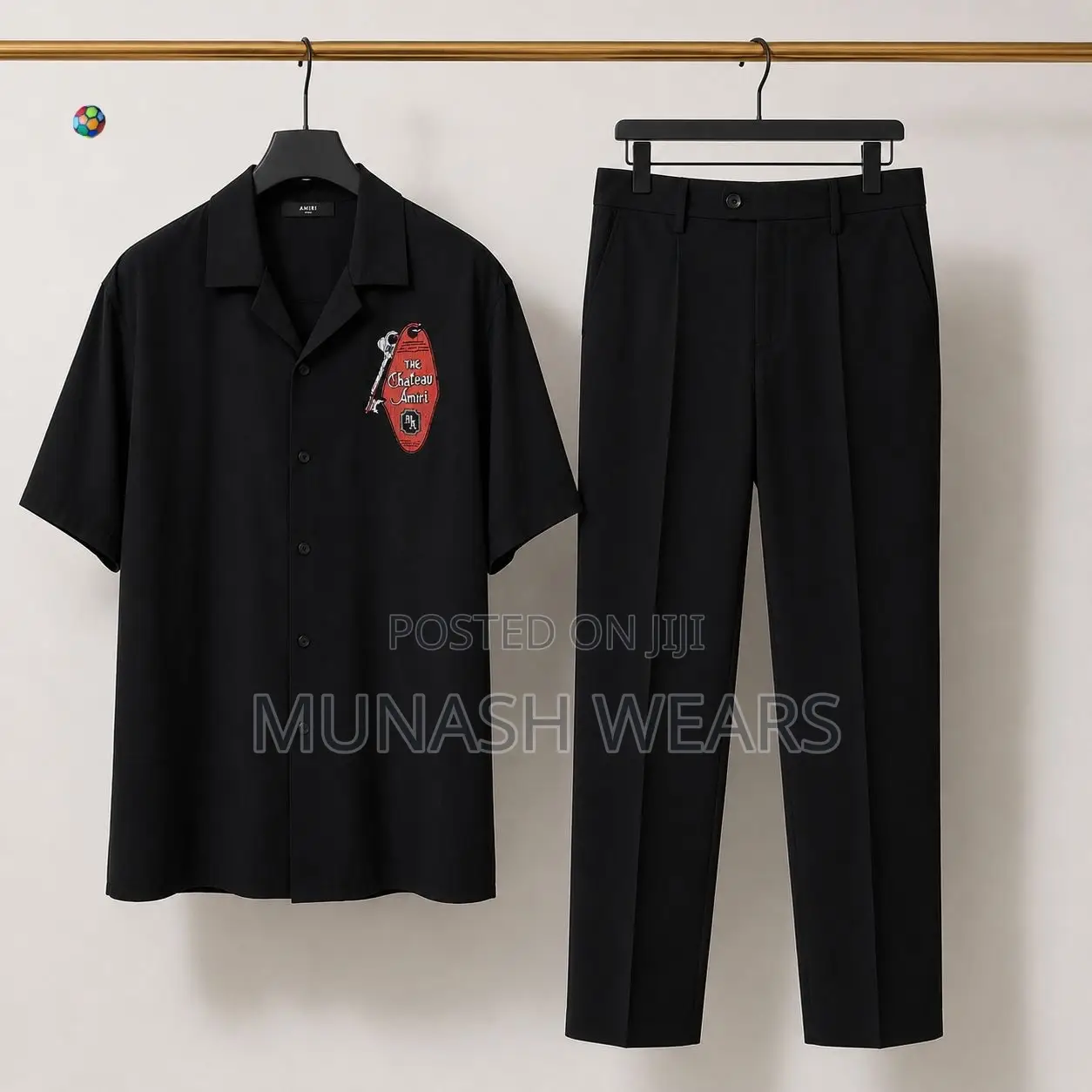 Amiri Black Shirt X Pant