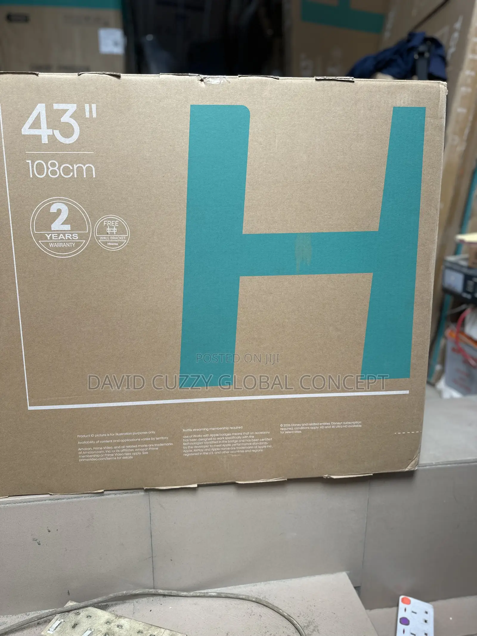Original Hisense 43 Inches Smart Frameless