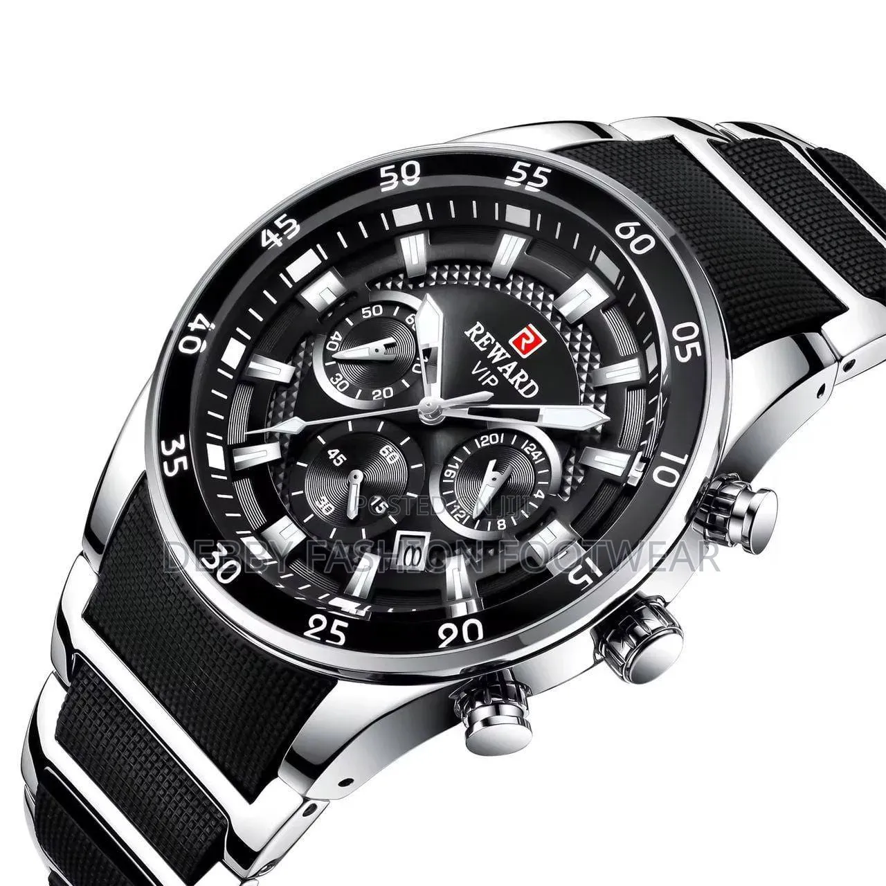 Casual Luxury Custom Logo Quartz Watch for Men Modern Chronograph