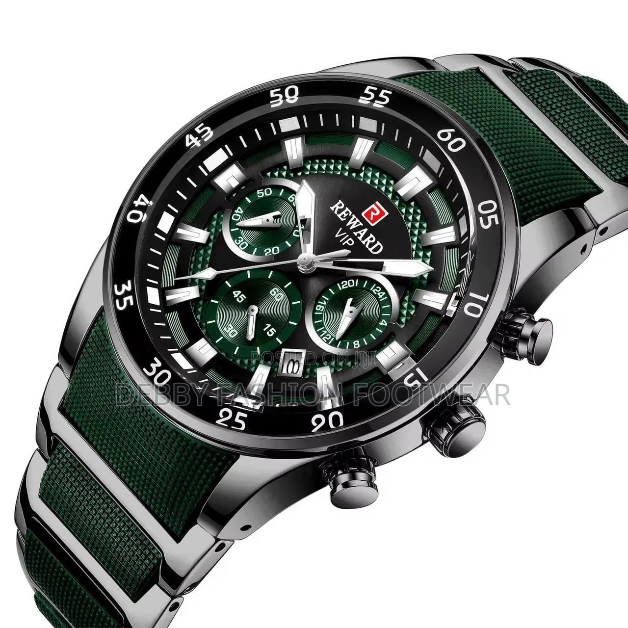 Casual Luxury Custom Logo Quartz Watch for Men Modern Chronograph