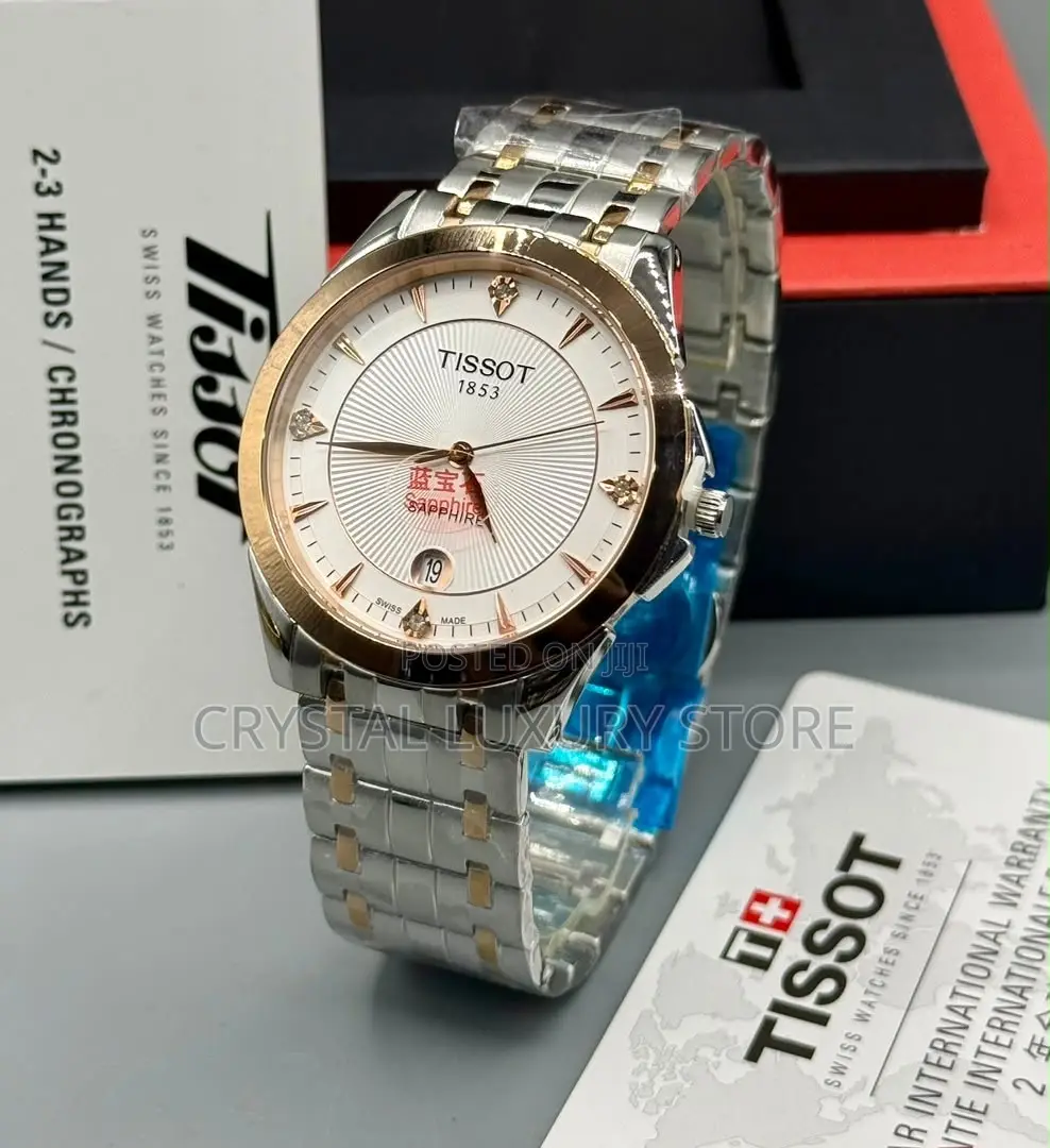 Tissot Quality Luxury Men Chain Strap Wristwatch