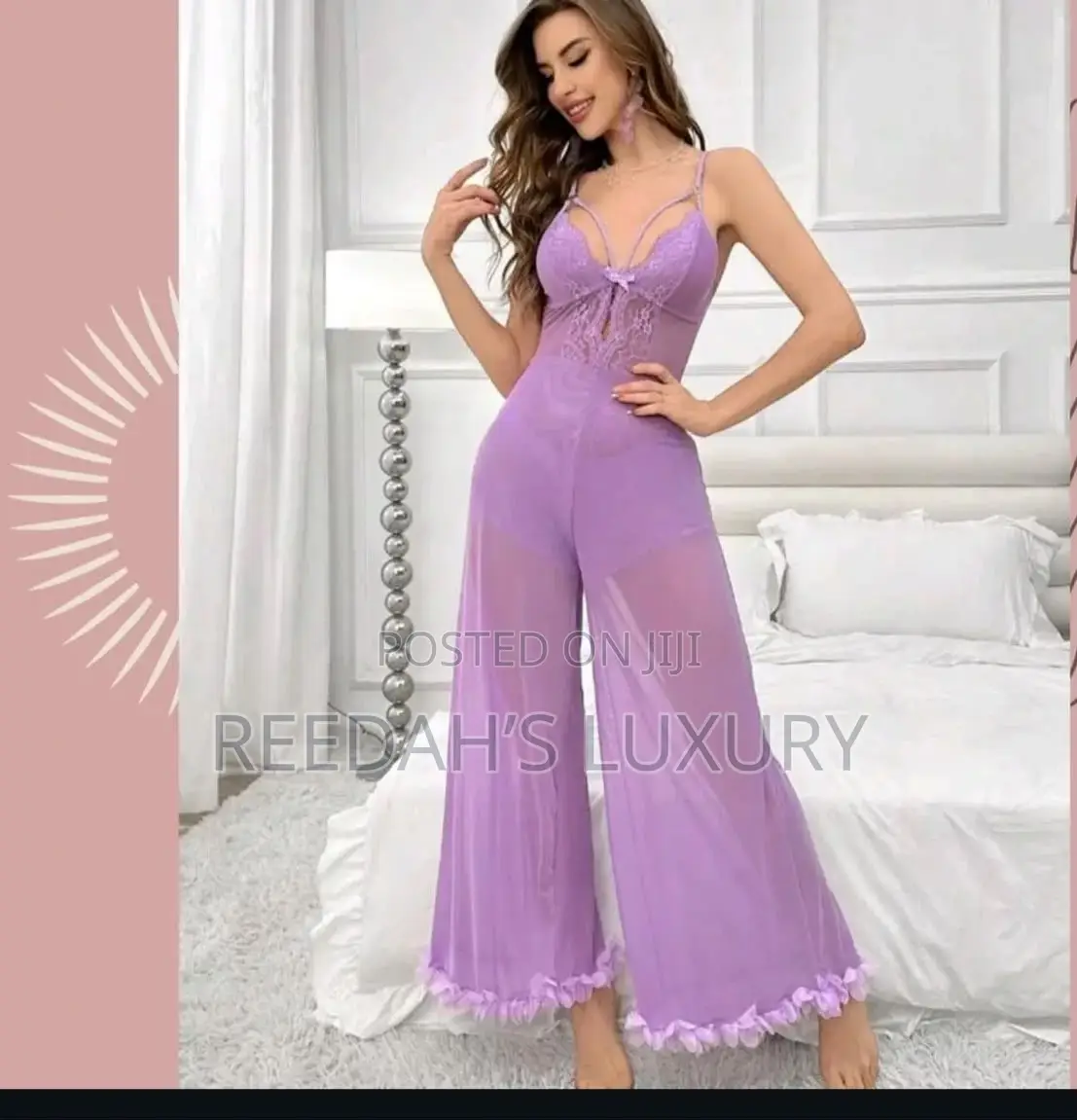 Trim Strappy Jumpsuit