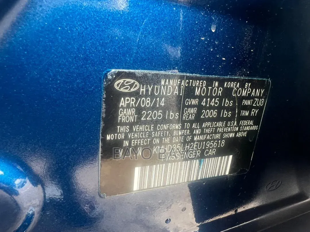 Hyundai Elantra 2015 Blue
