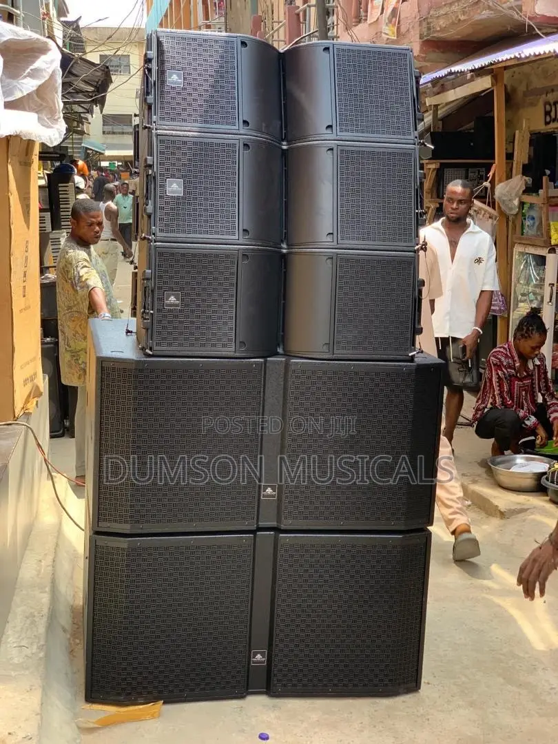 Black Spider Line Array and Black Spider Double Subwoofer