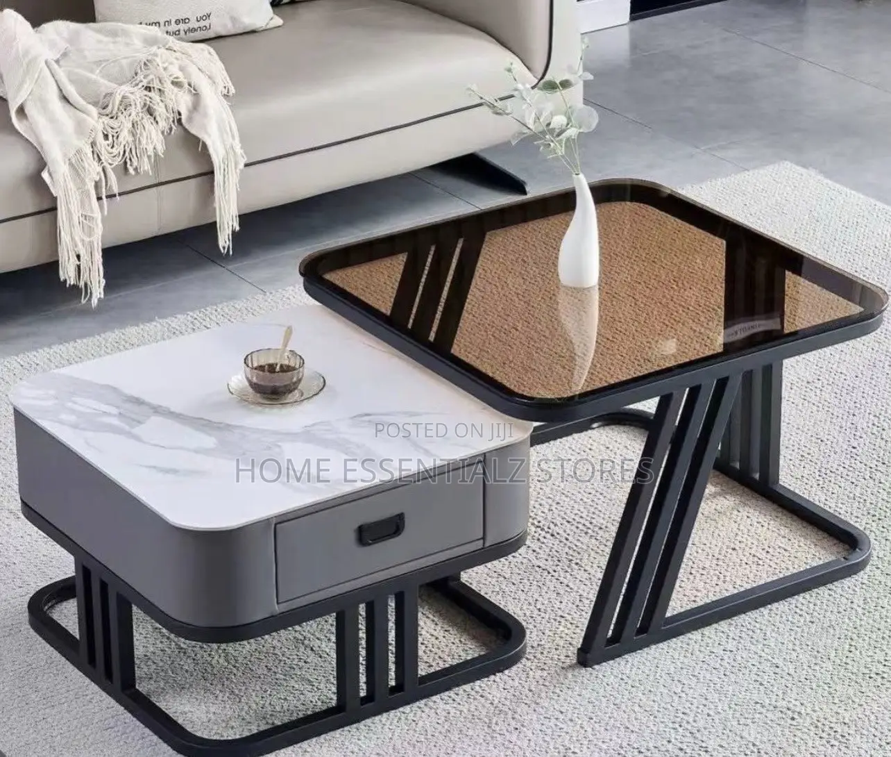 Luxury Swivel Coffee Table Set - Modern Living Room Center Table