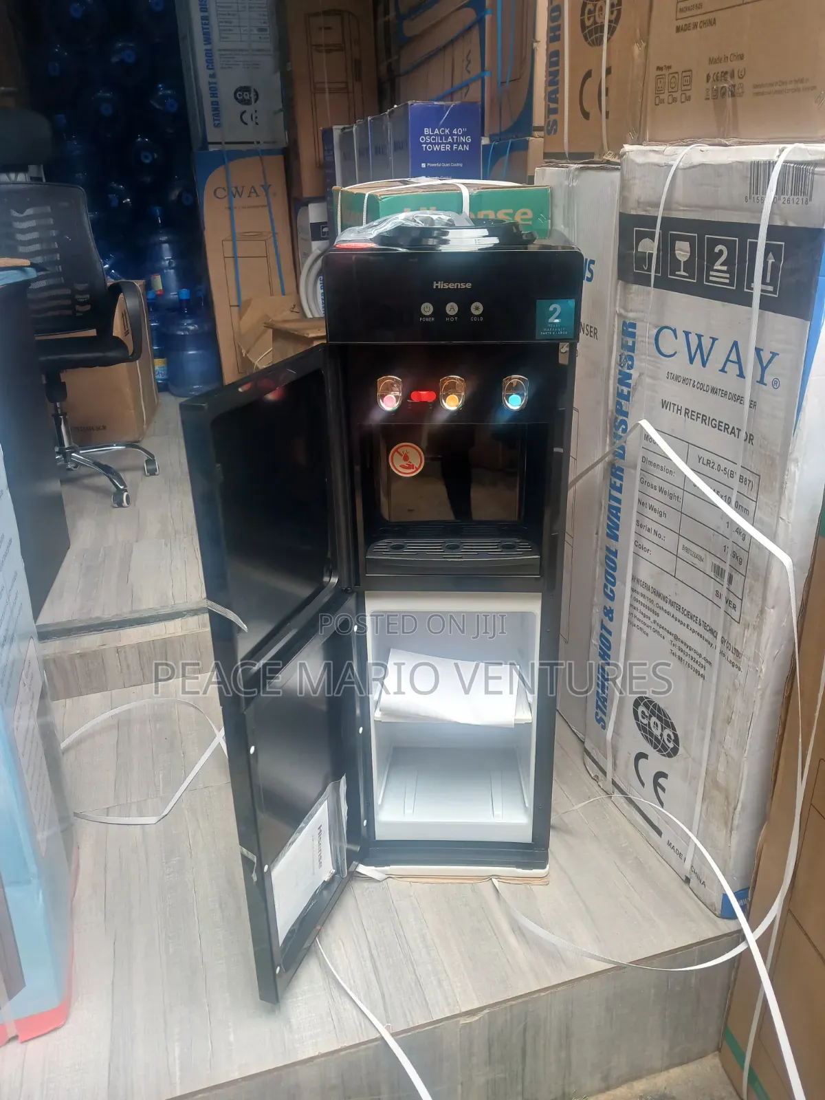 Hisense Hot Amd Cold Water Dispenser With Mini Refrigerator