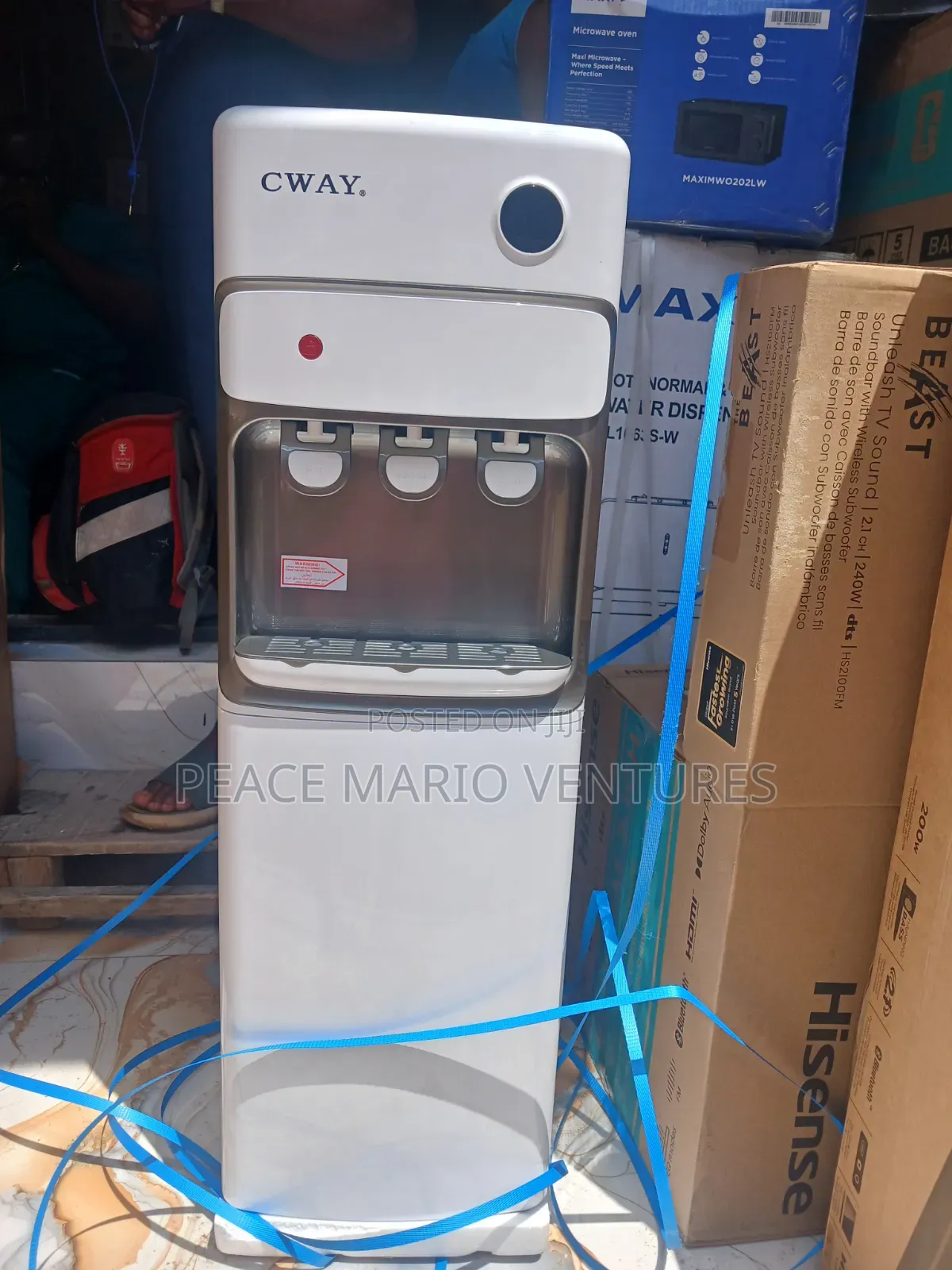 Cway Hot and Cold Water Dispenser With Mini Refrigerator and Warranty