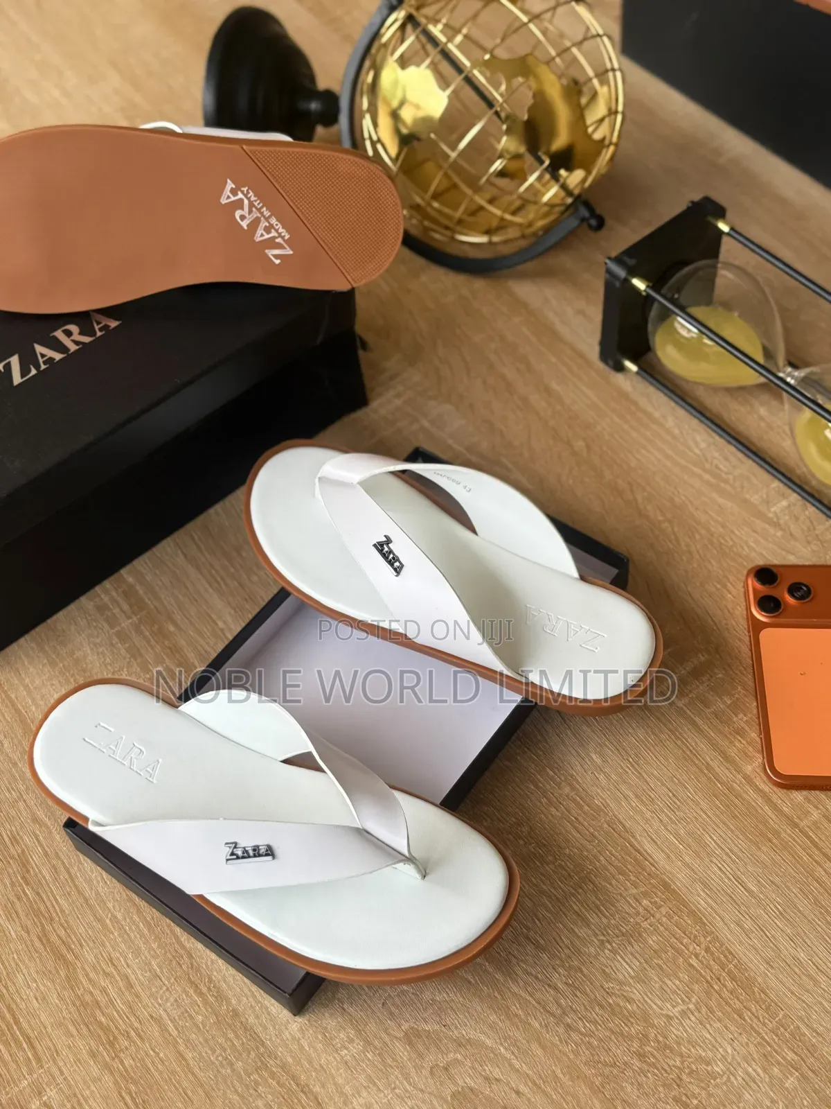 White Zara Pam Slippers ABL 7f