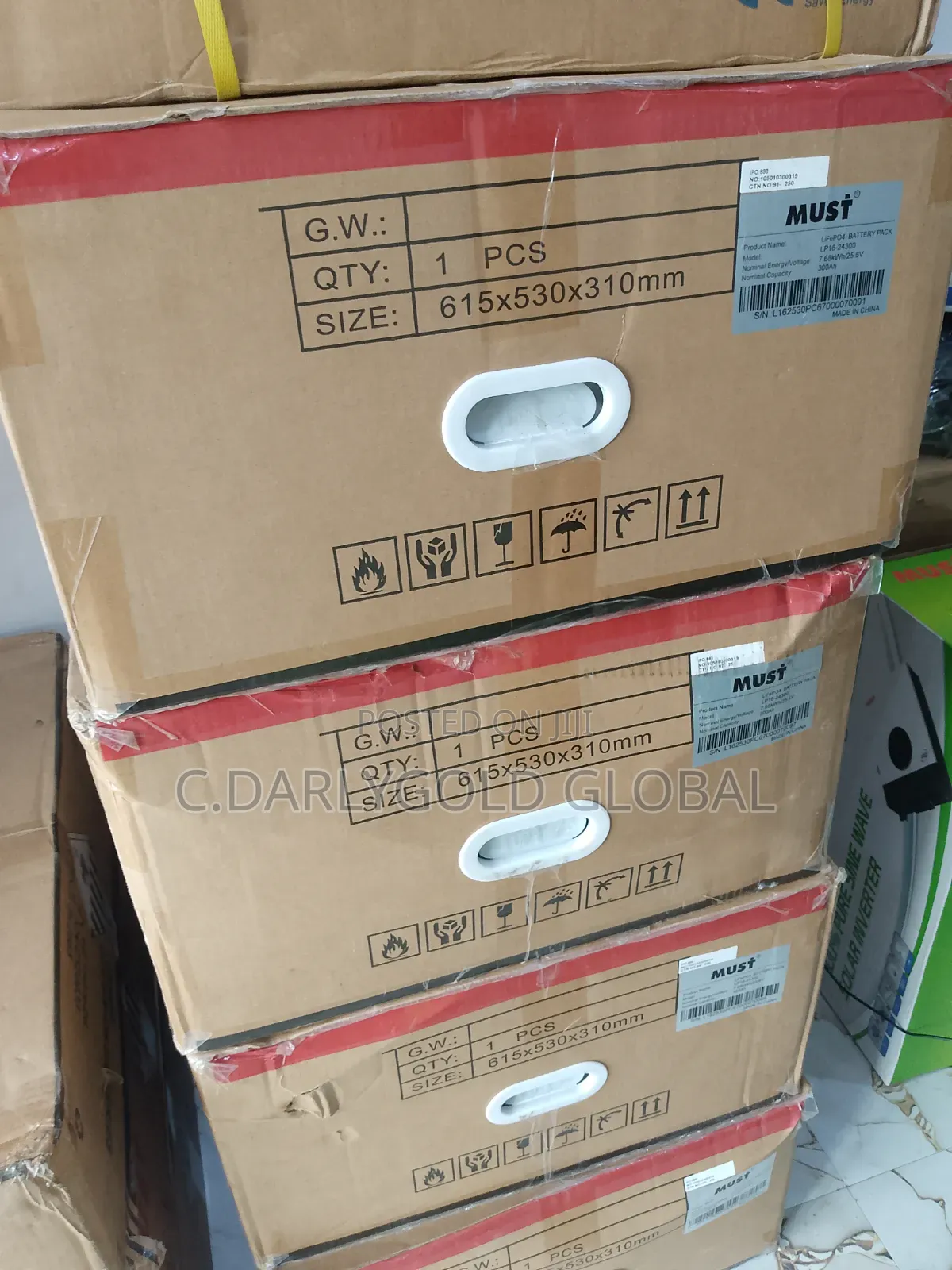 Must 7.6kwh 24volts Lithium Ion Battery