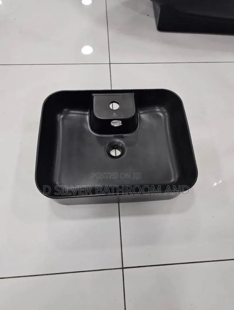 Black Canter Top Basin