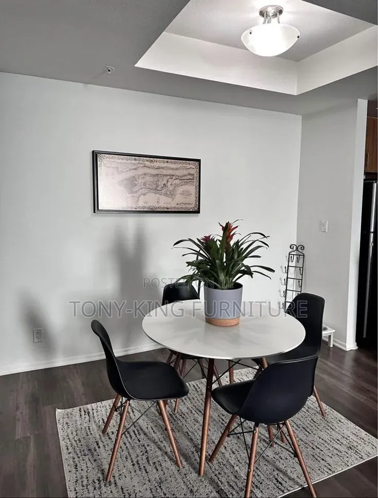 Mine Restaurant/Kitchen/Dining Wooden Top Table With 4-Chair