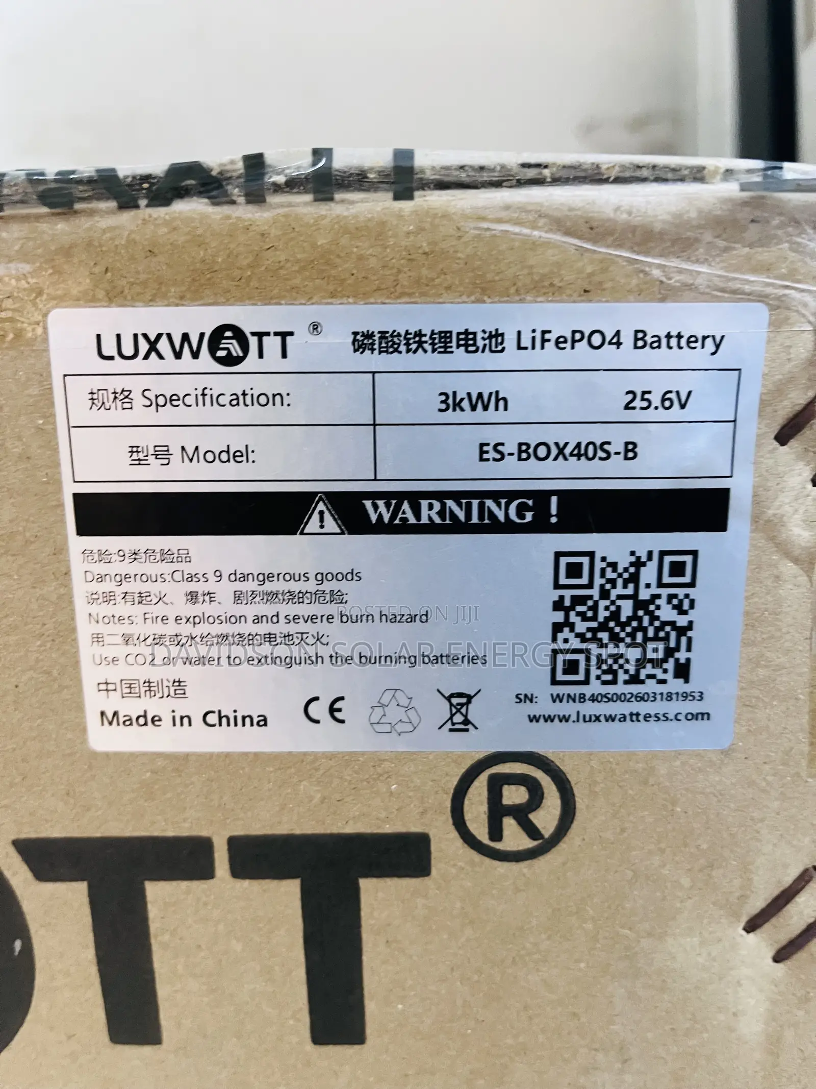 3kwh 24v Luxwatt Solar Lithium Ion Battery