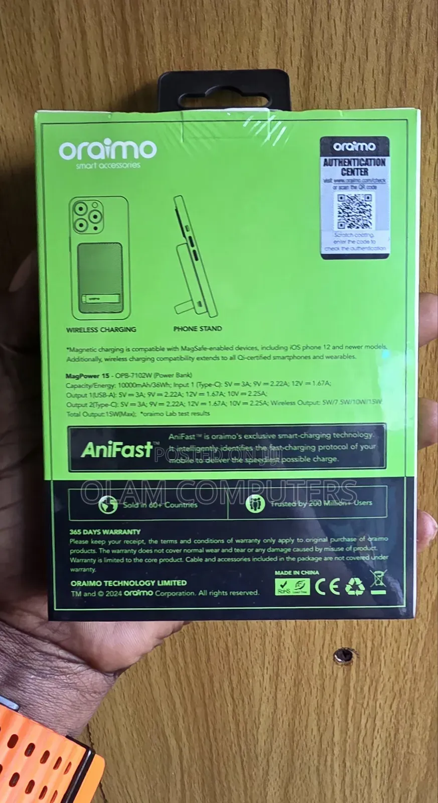 Oraimo 10000mah Megapower Opb-7102w