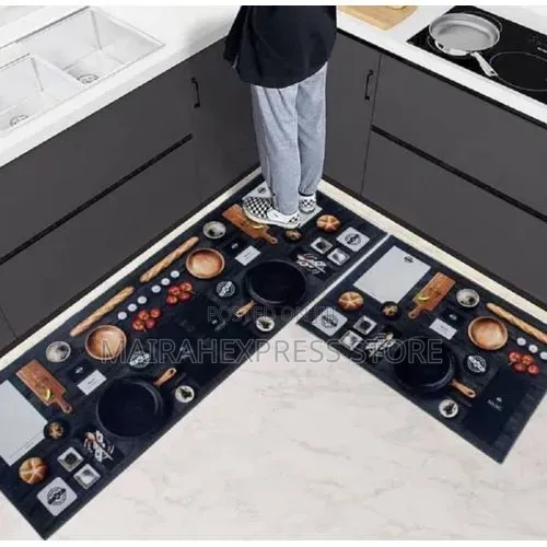 Waterproof 3.5MM Thickness 2 in 1 Kitchen Mat (48x78x48x148) T2m