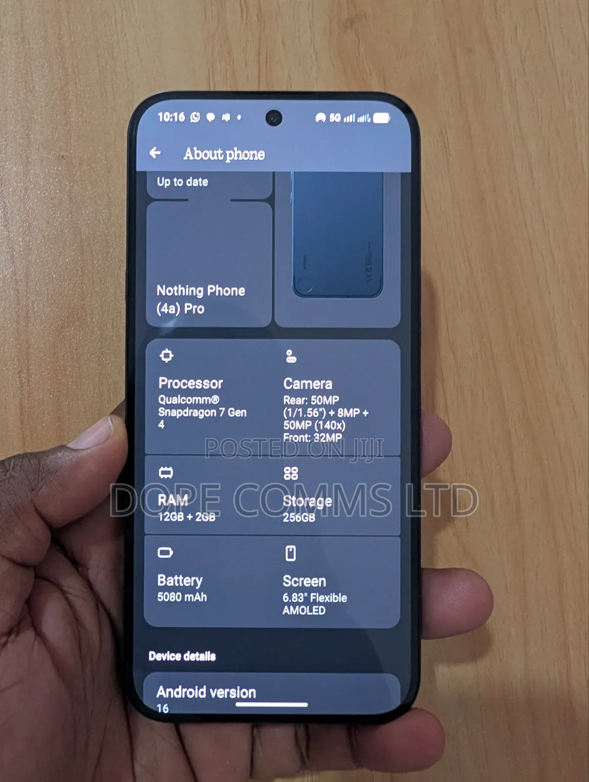 Nothing Phone 4a Pro 256 GB Black