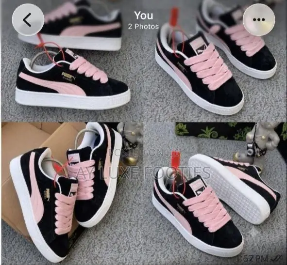 High Quality Puma—pink—black