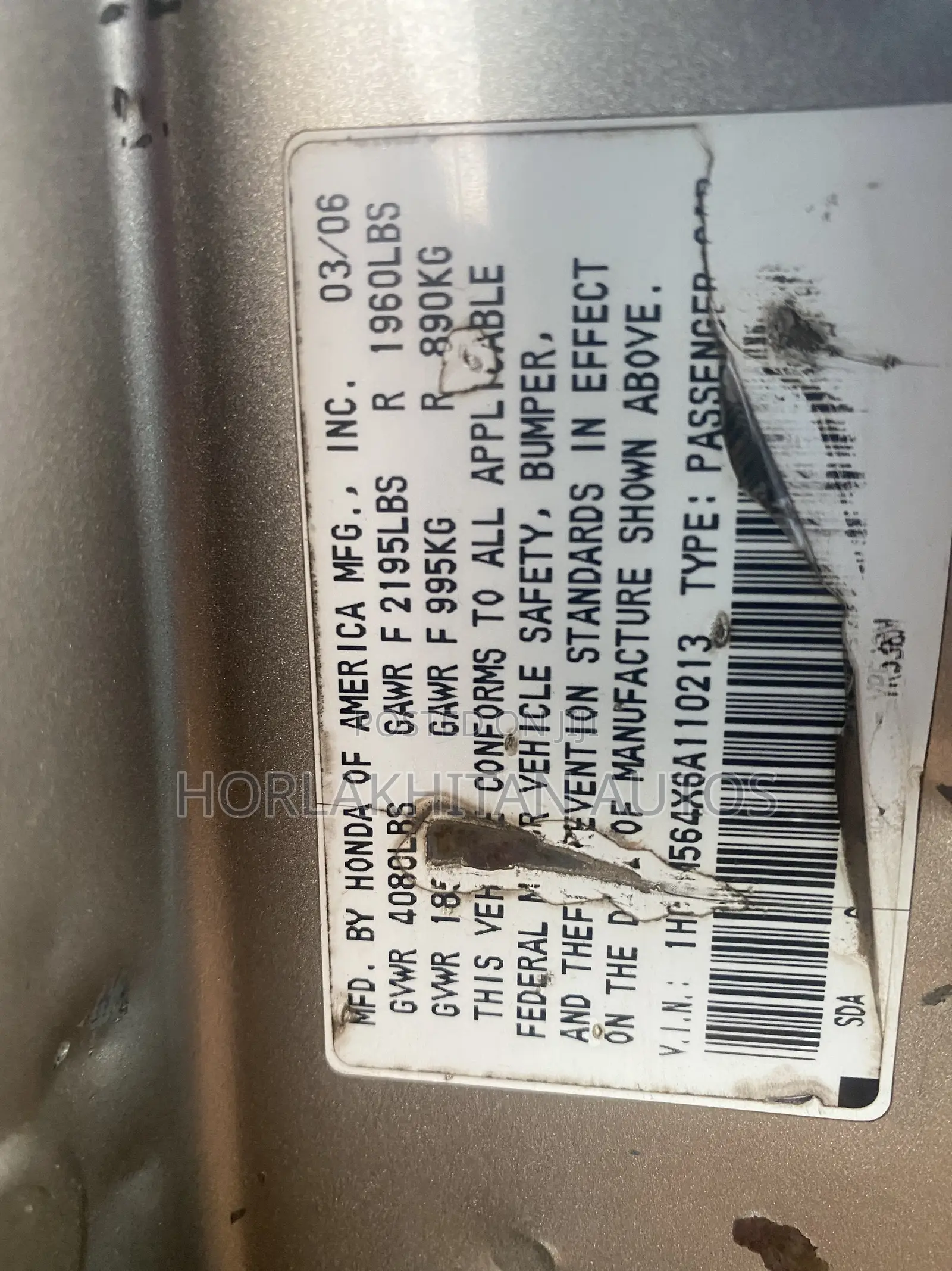 Honda Accord 2006 Gold
