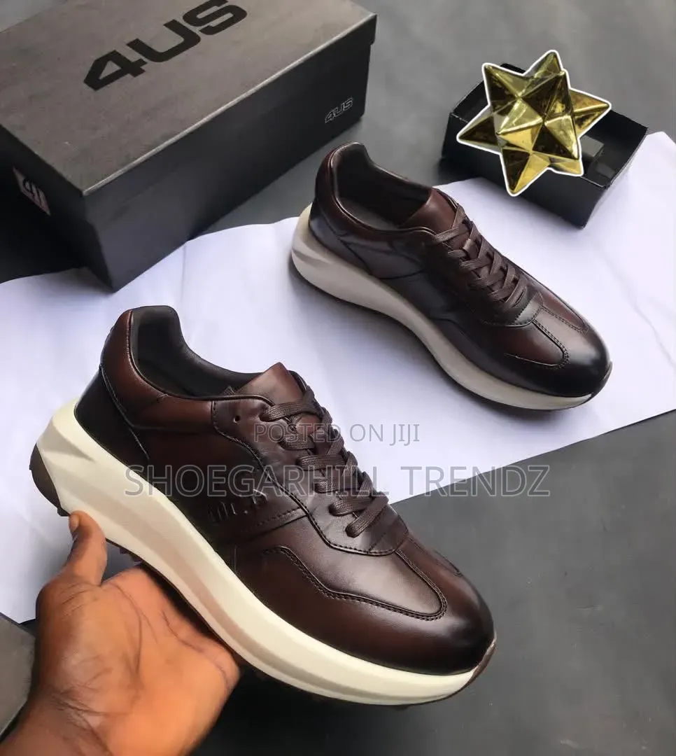 Men 4US Leather Sneakers
