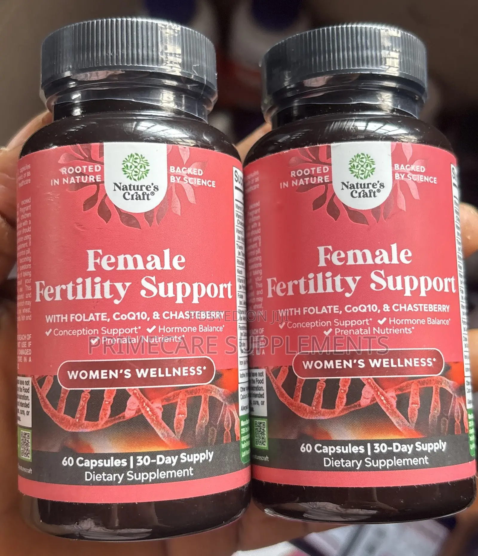 Female Fertility Support Capsules + Prenatal & CoQ10 – 60 Capsules