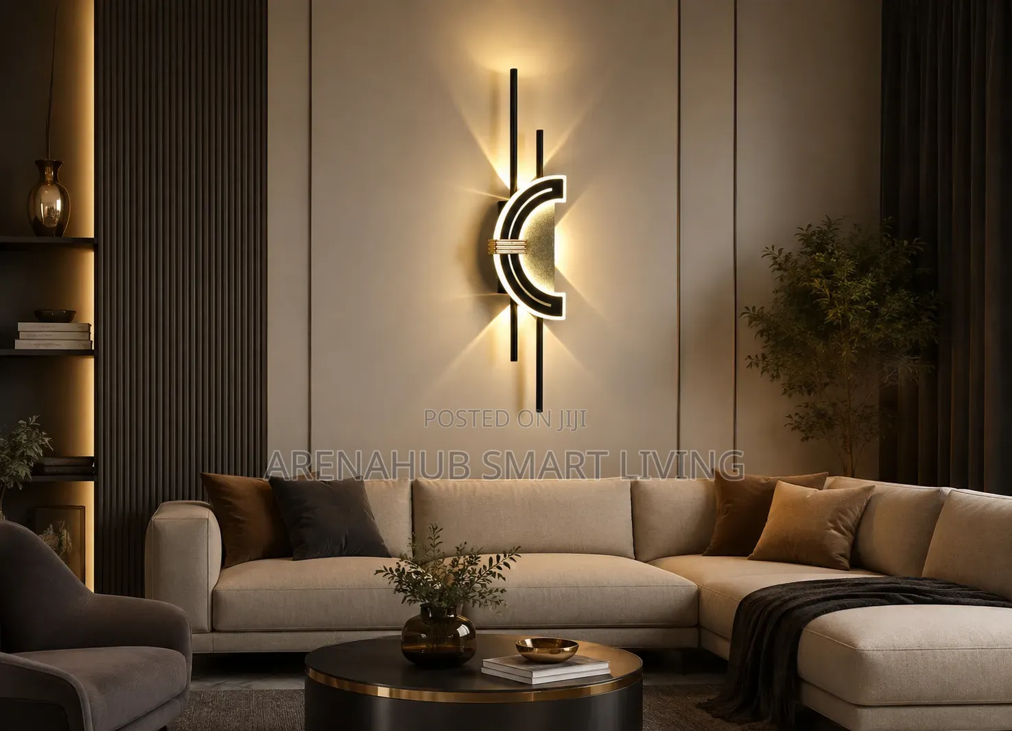 Light Luxury Modern Wall Lamp AC90-260V Living Room TV Background