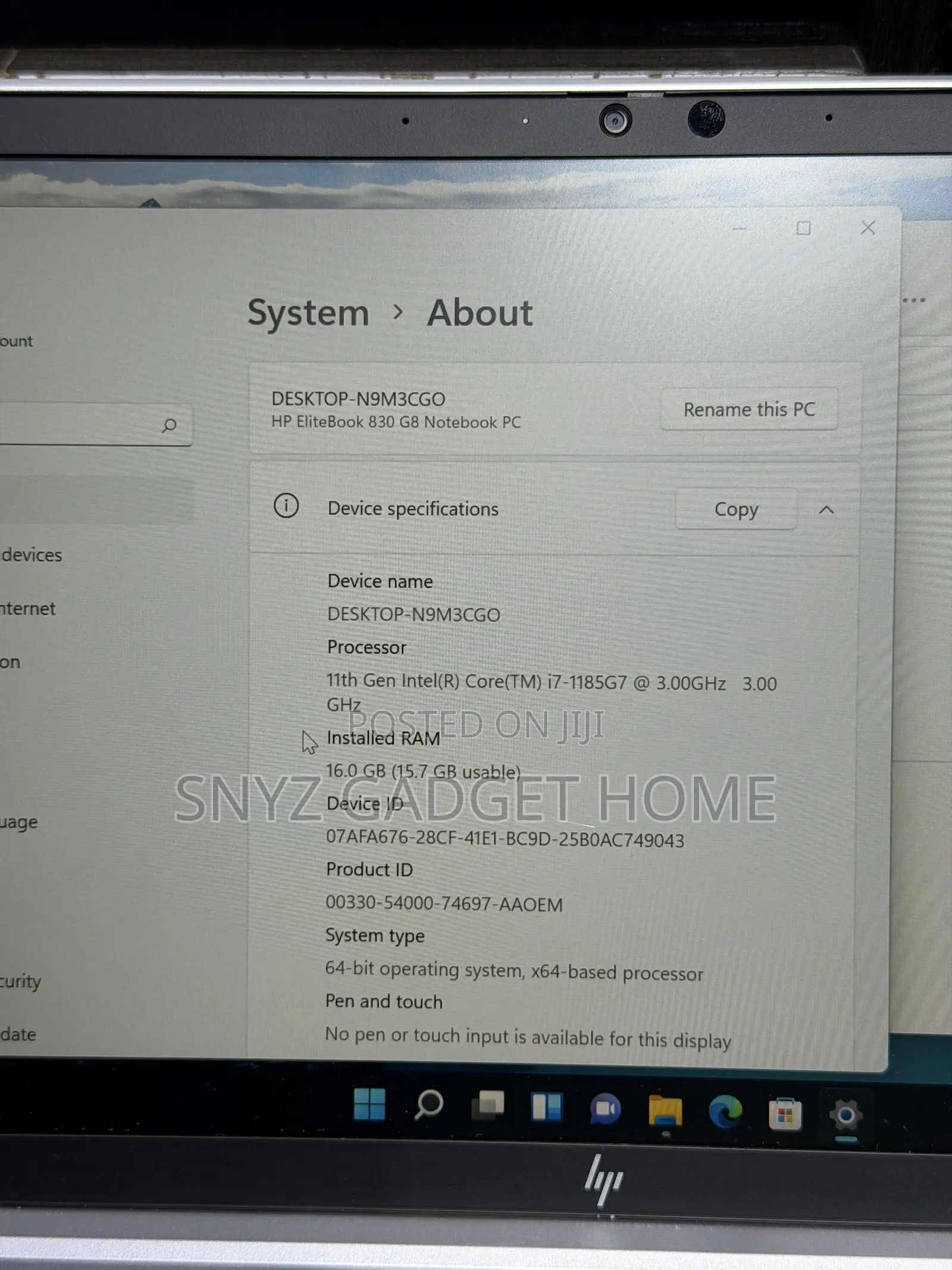 Laptop HP EliteBook 830 G8 16GB Intel Core i7 SSD 512GB