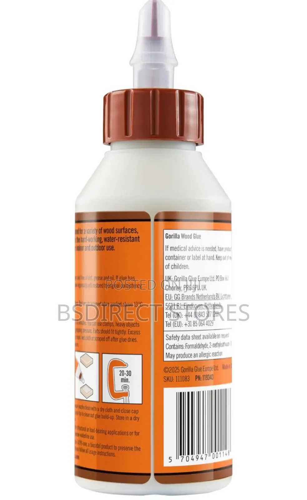 GORILLA WOOD GLUE 236ML Super Tough PVA for Wood (Water Resistant)