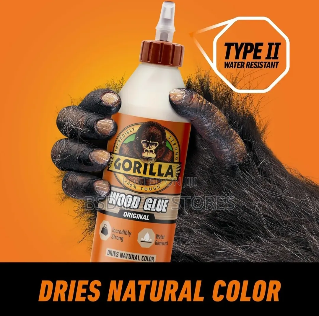 GORILLA WOOD GLUE 236ML Super Tough PVA for Wood (Water Resistant)