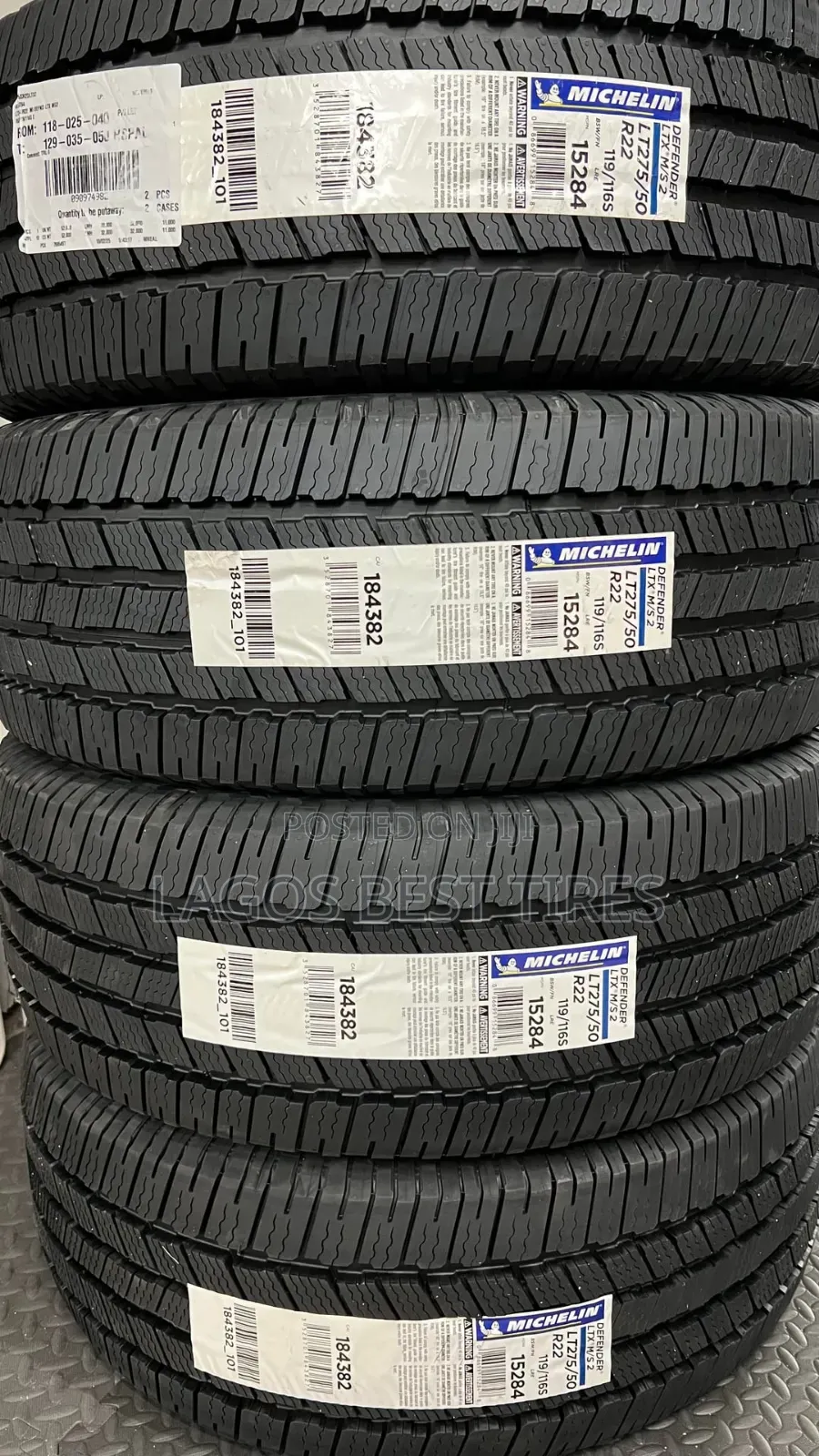 Brand New Michelin Defender LTX M/S 2 Tyres (LT275/50 R22 119/116s)