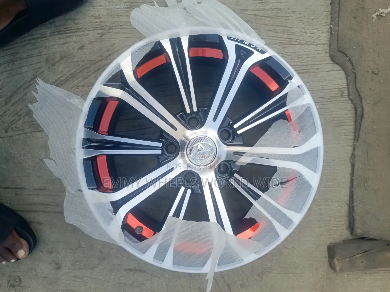 16inch for Toyota Corolla Black and Stainless With Touch of Red