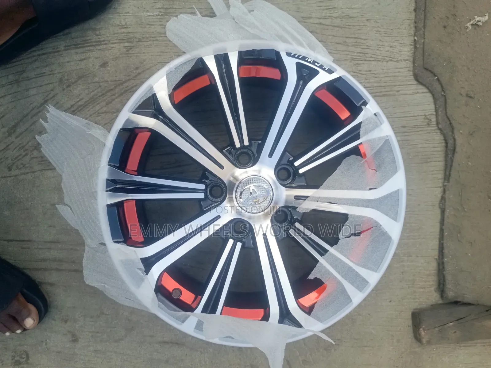16inch for Toyota Corolla Black and Stainless With Touch of Red