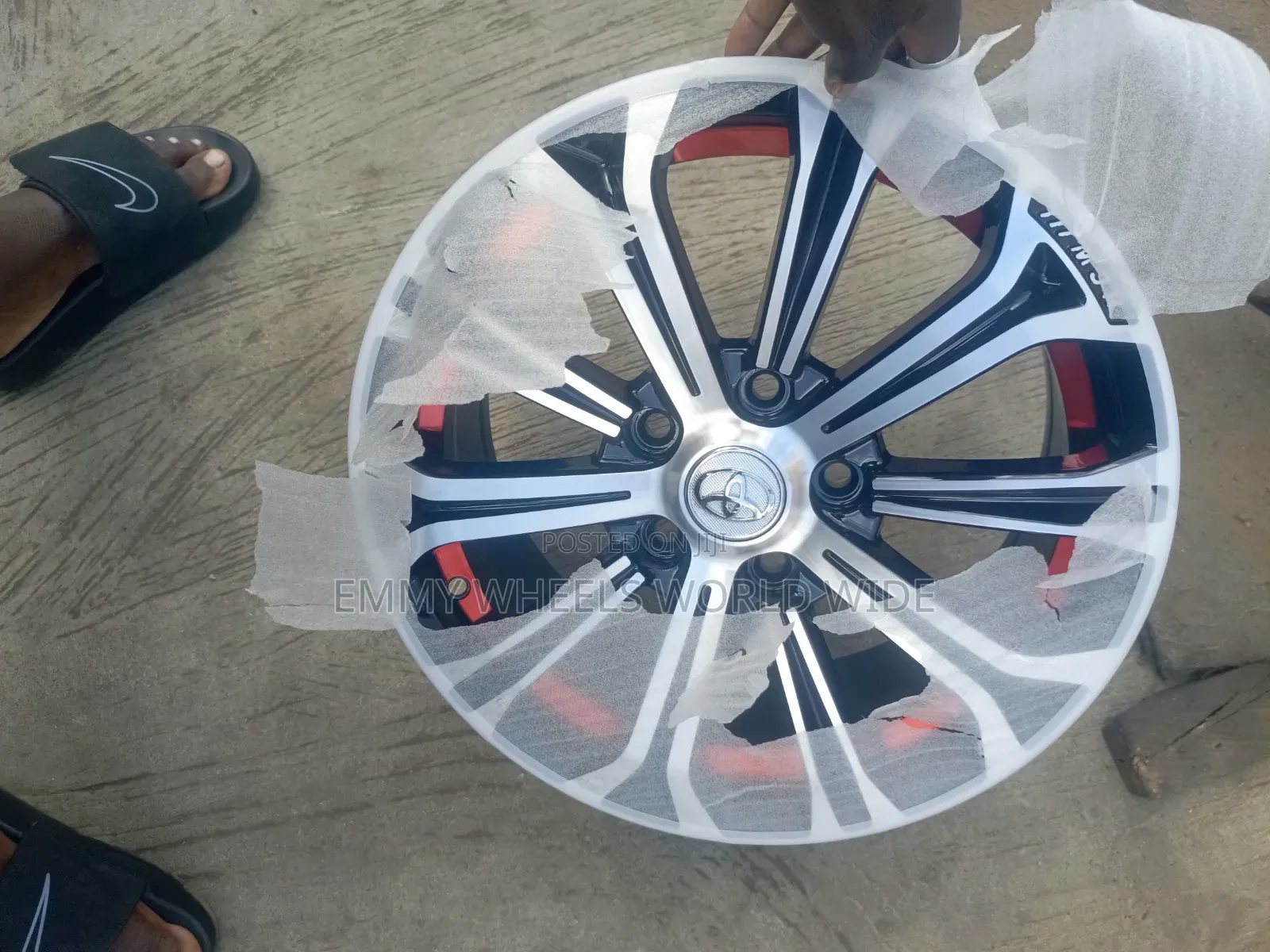 16inch for Toyota Corolla Black and Stainless With Touch of Red
