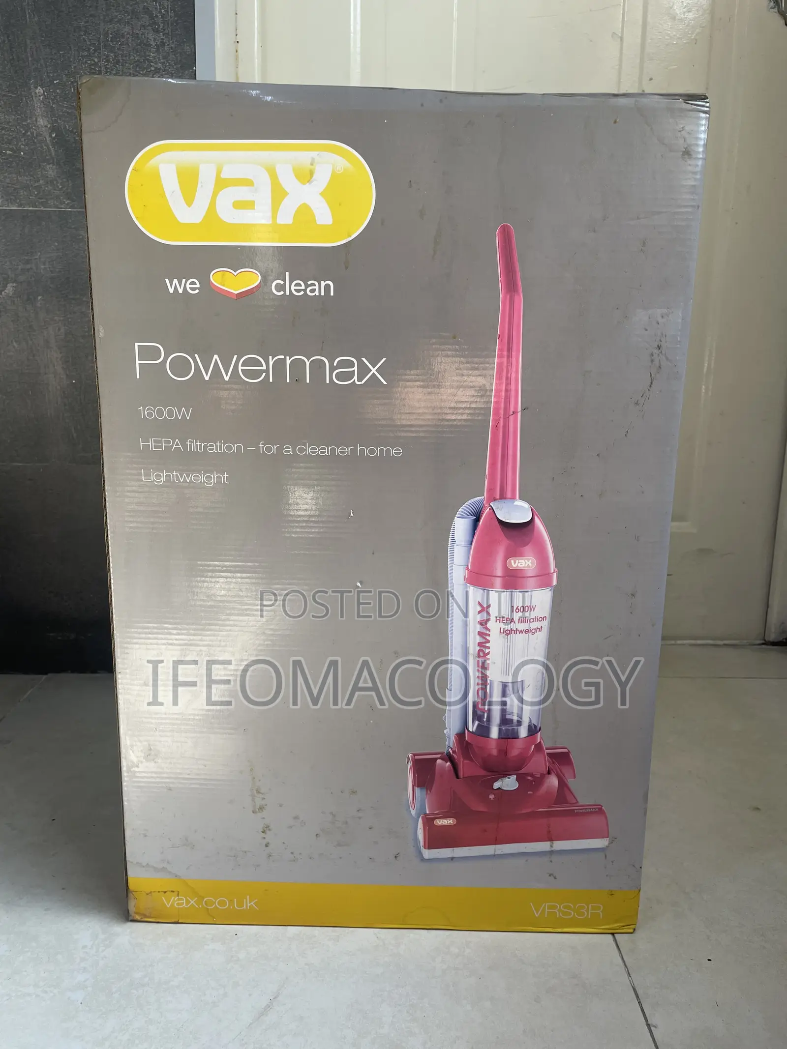 Brand New VAX Powermax 1600W Upright Vacuum Cleaner, Unused