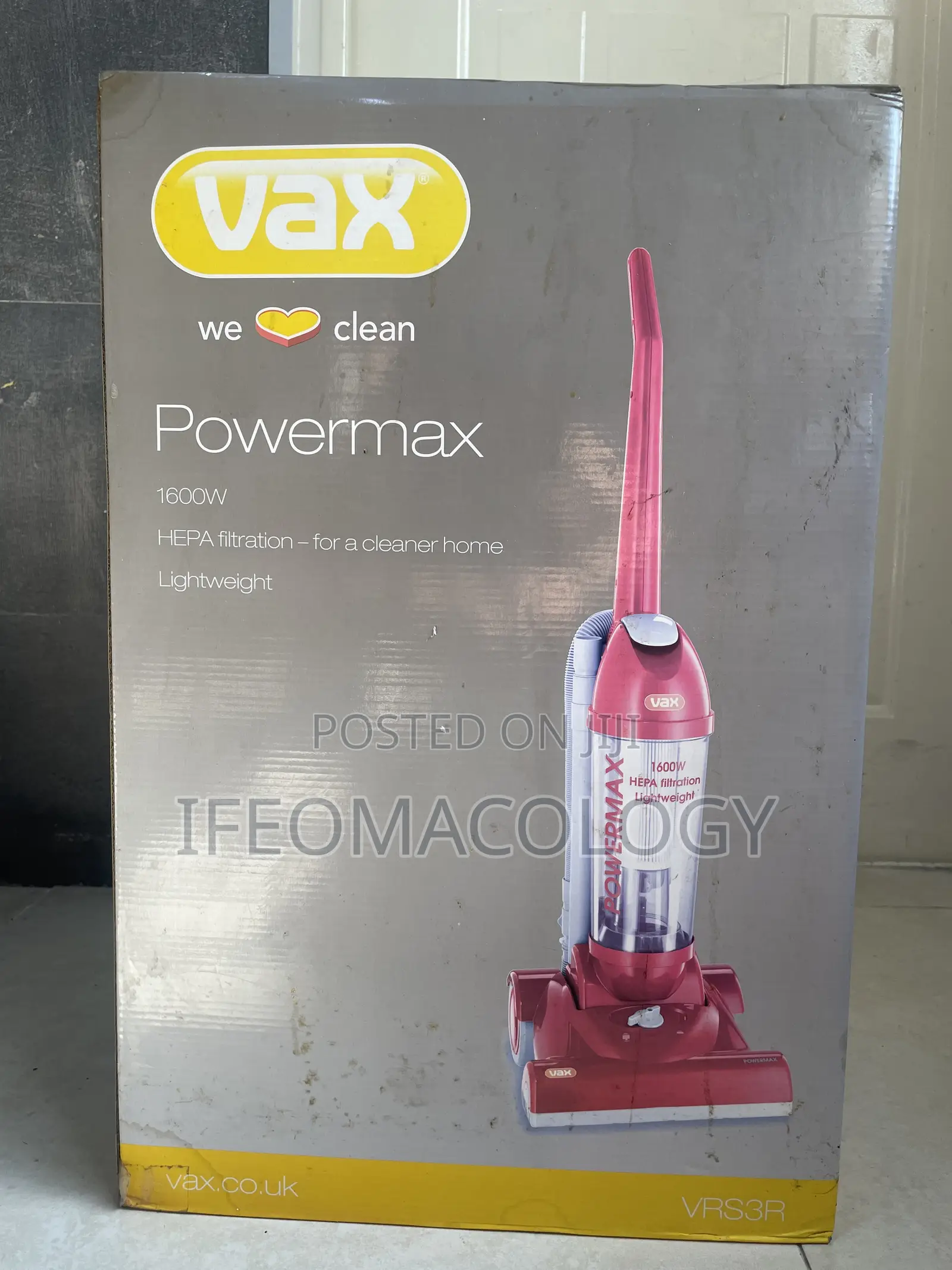 Brand New VAX Powermax 1600W Upright Vacuum Cleaner, Unused