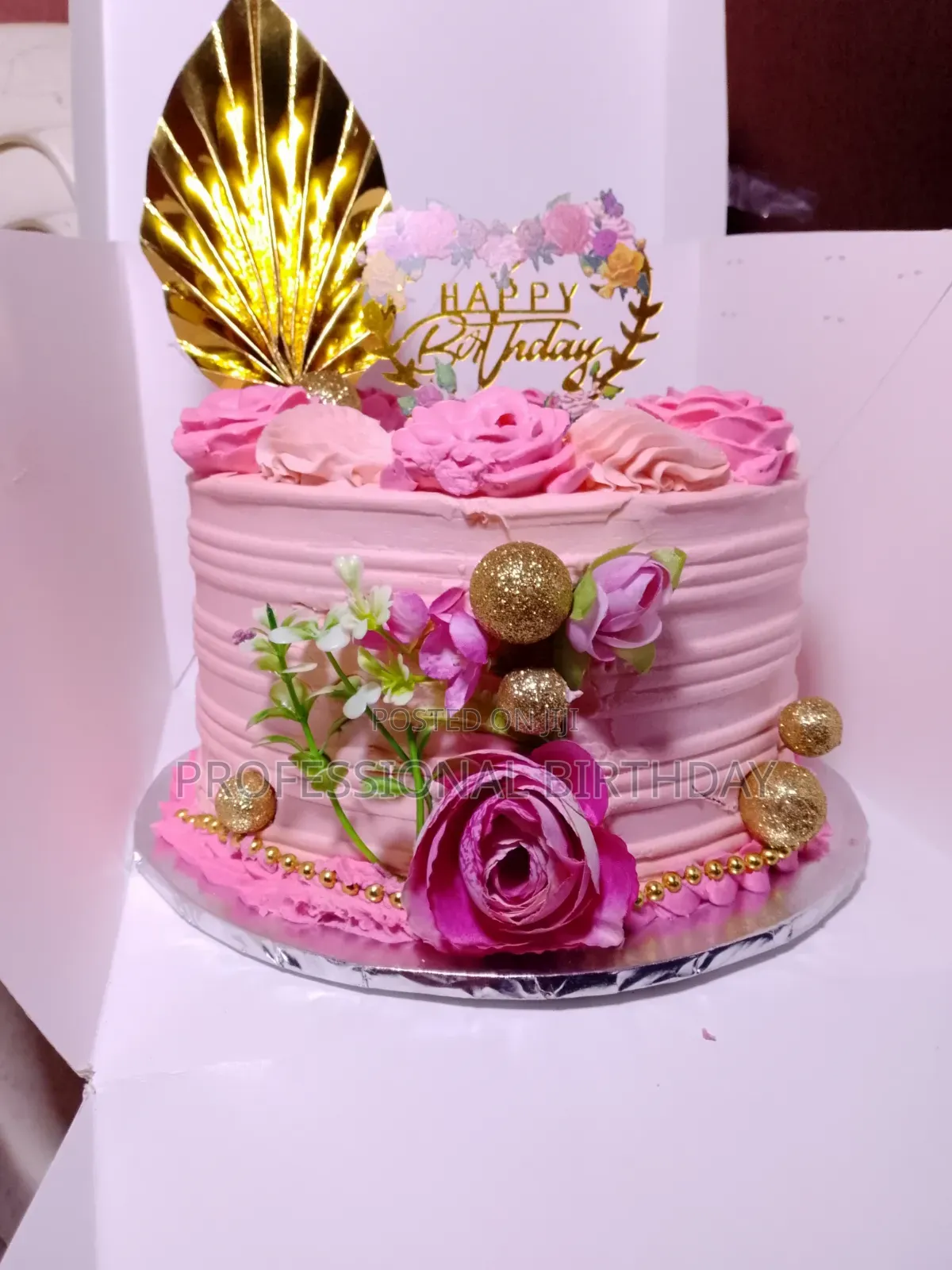 Lagos Pink Birthday Cake, Cake for Woman, Wife, Mother, Sister