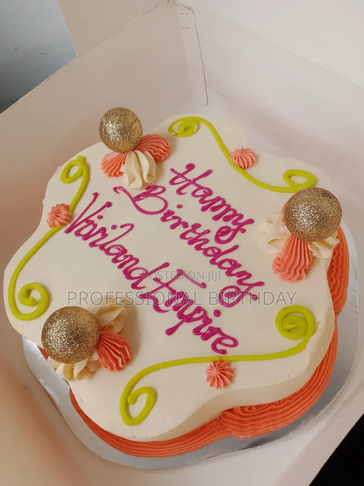 Lagos Pink Birthday Cake, Cake for Woman, Wife, Mother, Sister