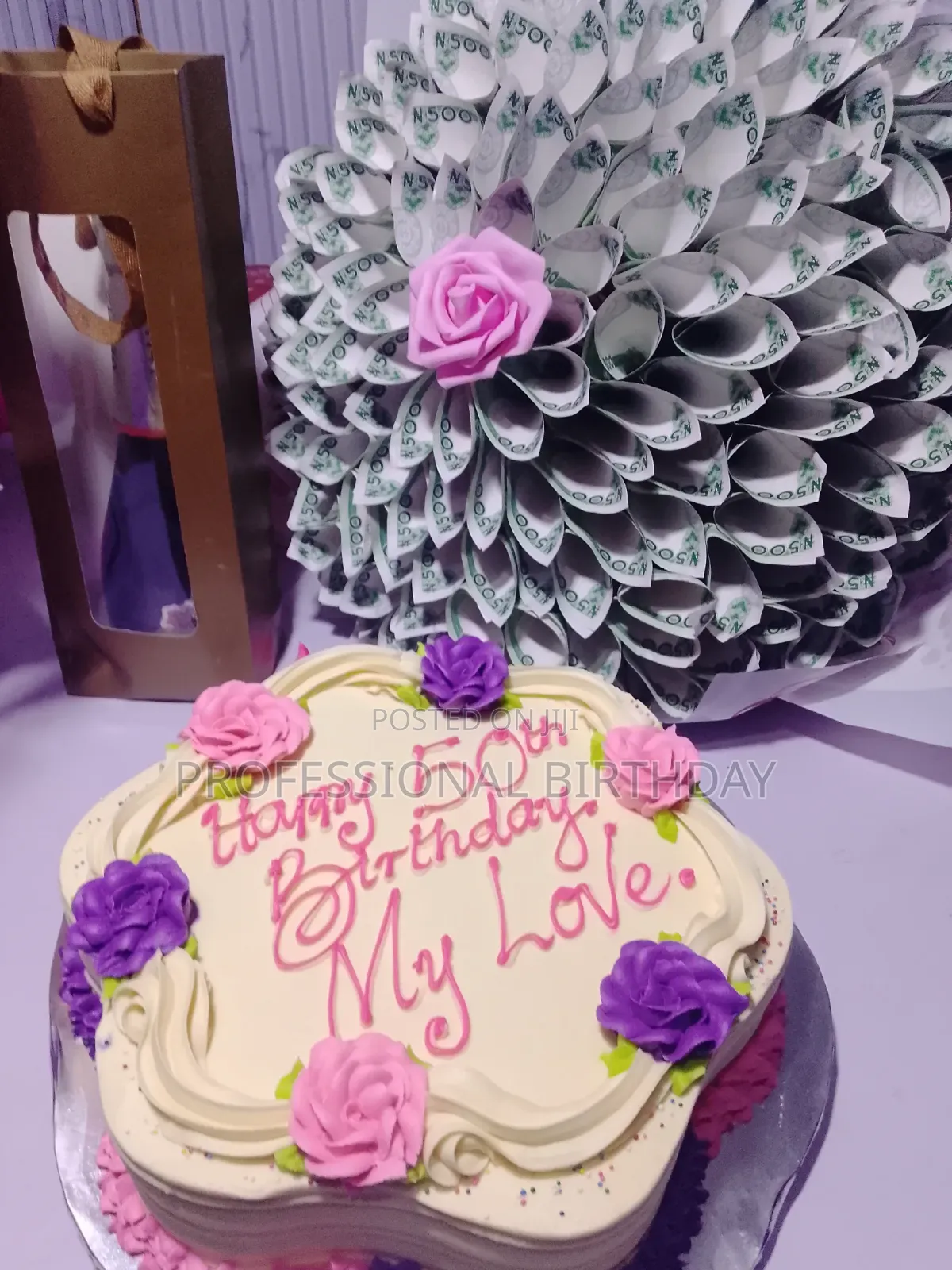 Lagos Pink Birthday Cake, Cake for Woman, Wife, Mother, Sister