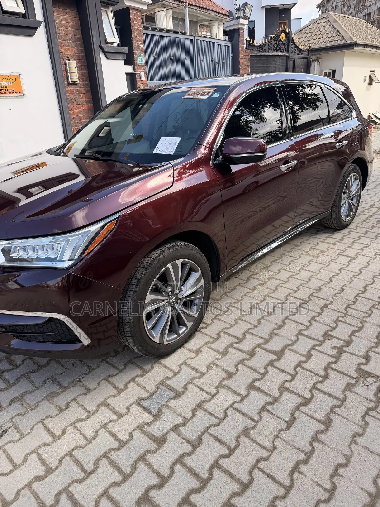 Acura MDX w/Technology & Ent. Pkgs SH-AWD 2017 Burgundy