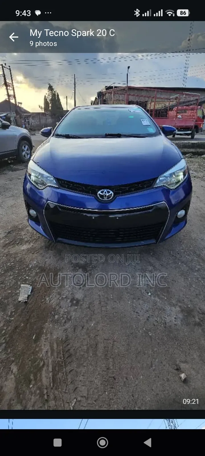 Toyota Corolla S 4dr Sedan (1.8L 4cyl CVT) 2014 Blue