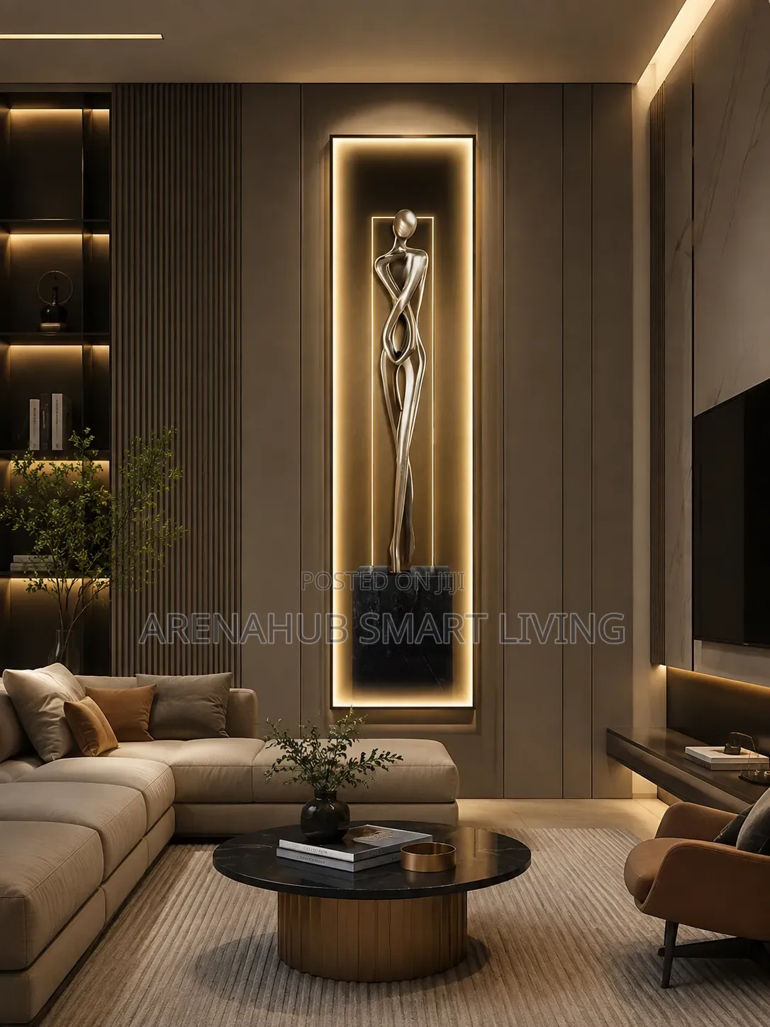 Crystal Porcelain Art Abstract Figure Indoor Painted LED Wall Light