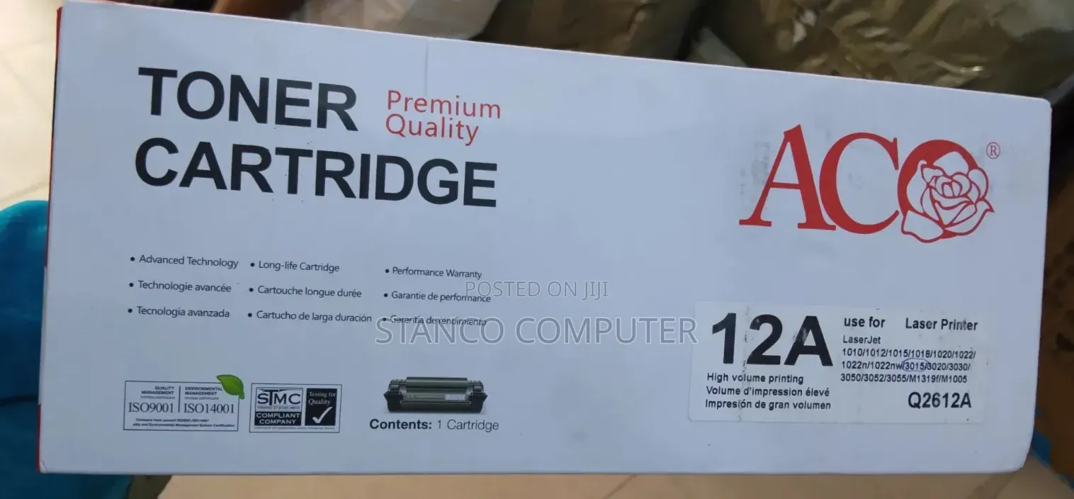 Aco Toner Cartridge 12a Black