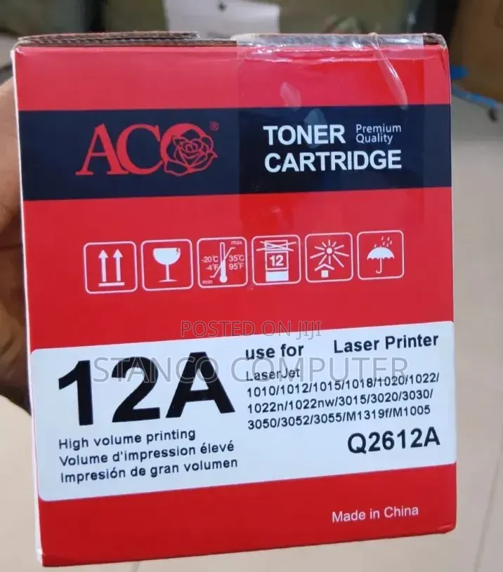 Aco Toner Cartridge 12a Black