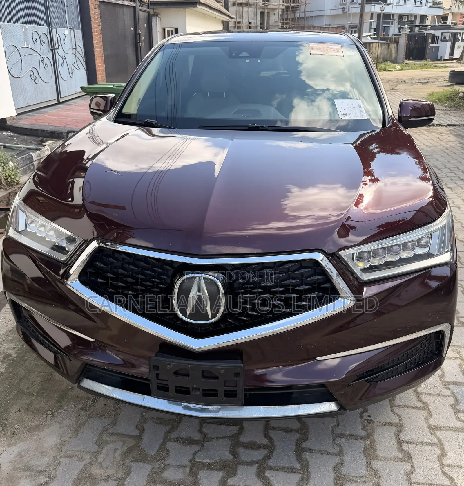 Acura MDX w/Technology & Ent. Pkgs SH-AWD 2017 Burgundy
