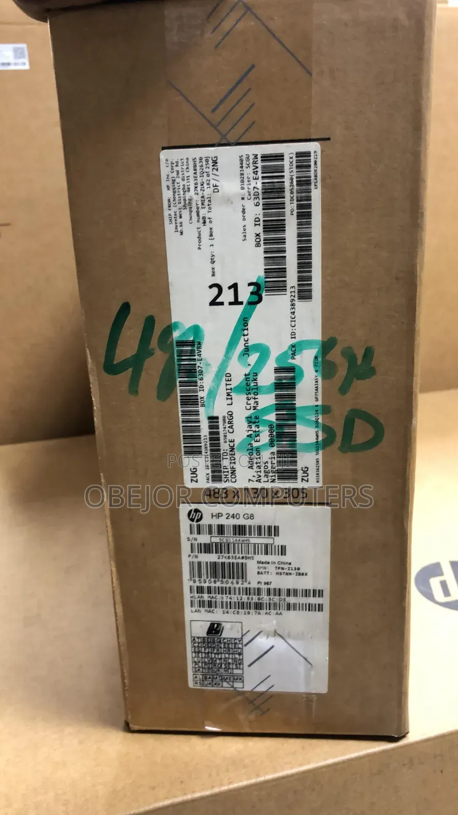 New Laptop HP 240 G8 4GB Intel Core i3 HDD 1T