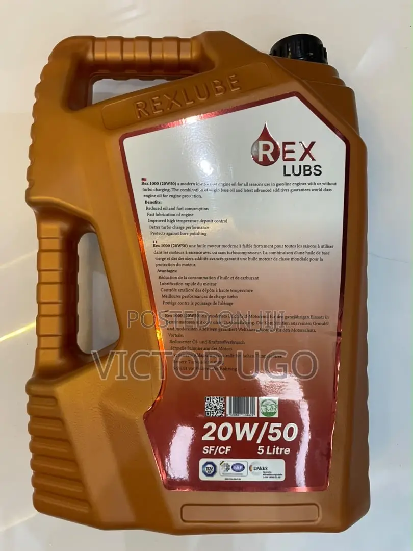 Rex Lubs Engine Oil 20w/50