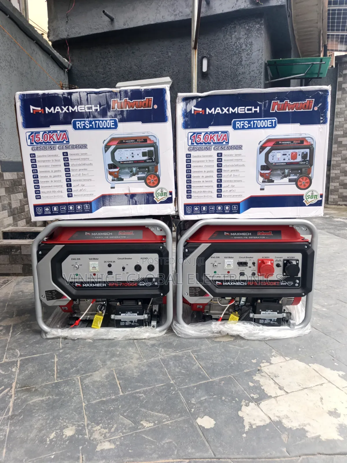Three Phase and Single Phase Petrol Generator Maxmech 100% Pure Copper