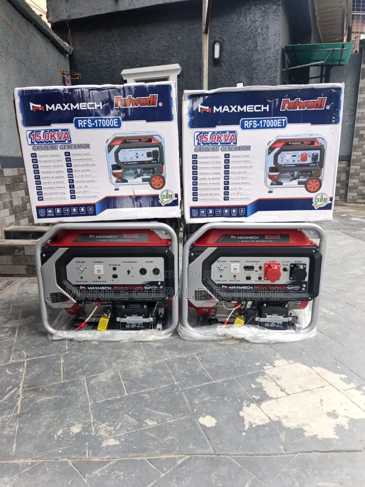 Three Phase and Single Phase Petrol Generator Maxmech 100% Pure Copper