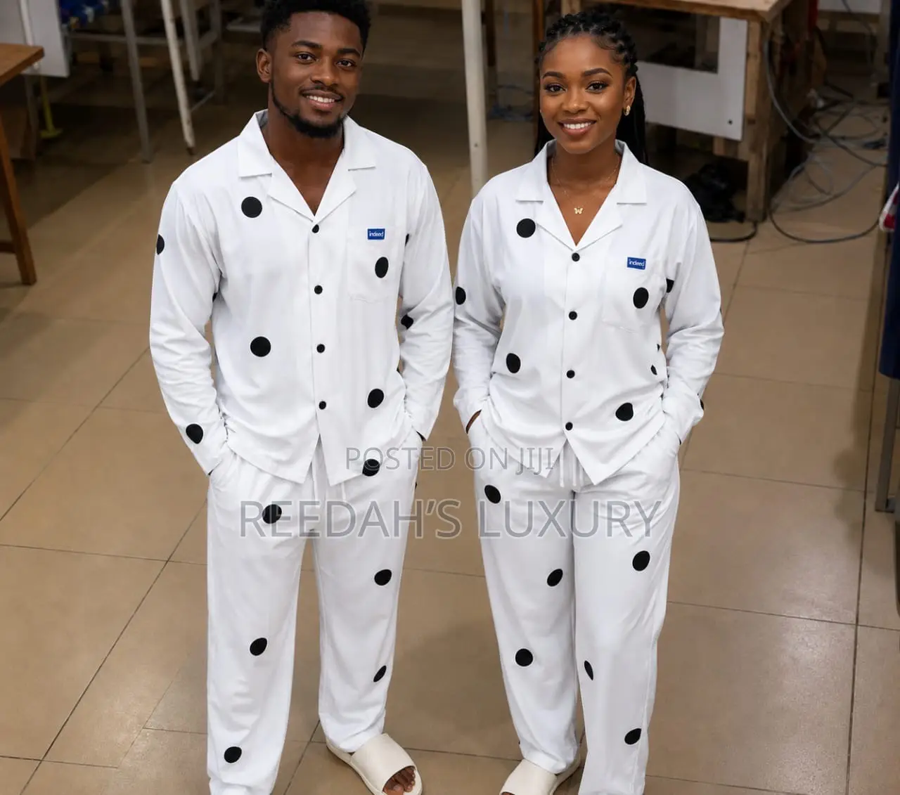 Matching Button Down Lounge Set