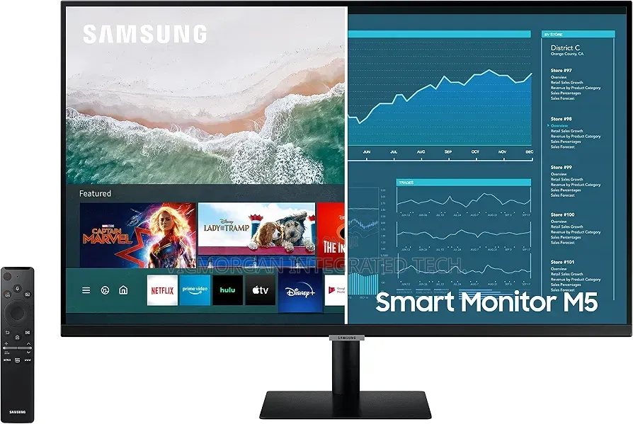 Samsung 32-Inch LS32BM502ENXGO HDMI M50B FHD Smart Monitor With Stream