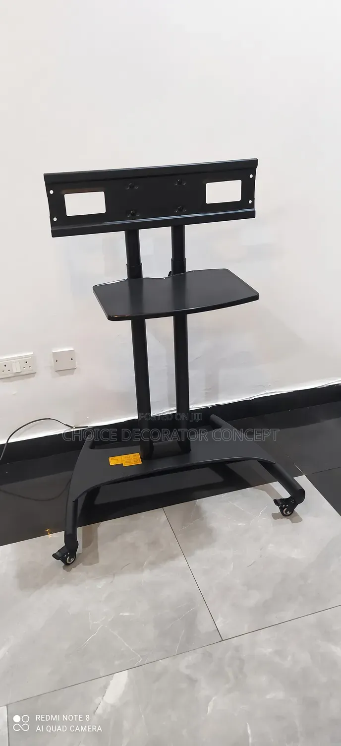 Adjustable Mobile TV Stand With Wheels – Fits 32” to 75” TVS