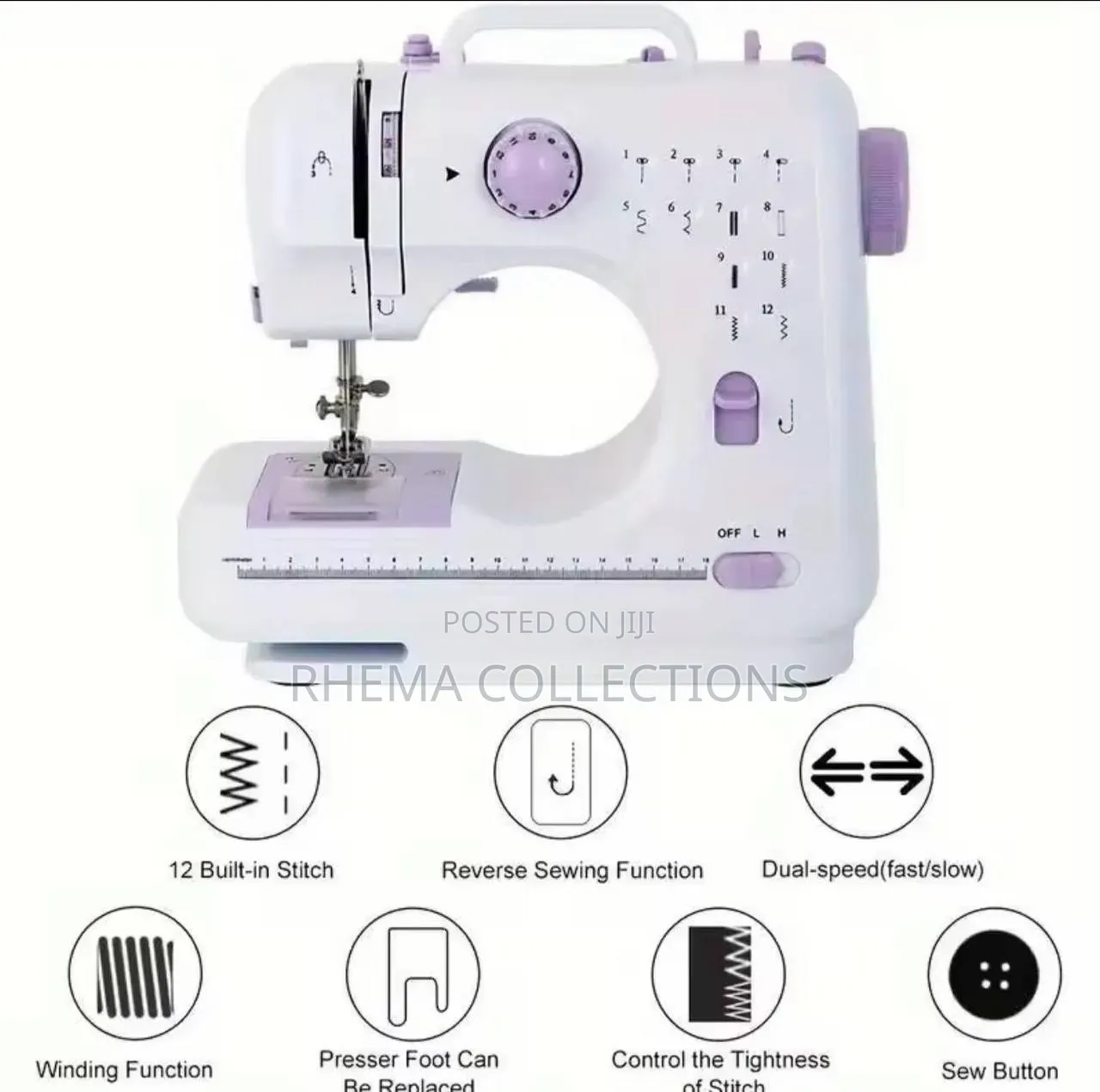 Multifunctional Battery-Operated Electric Sewing Machine